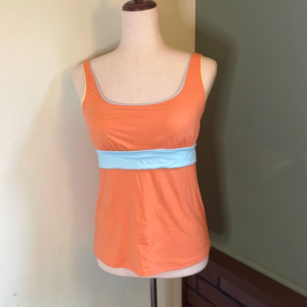 6 Lands End Tankini Swim Top F03 6502
